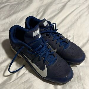 Nike blue baseball cleats